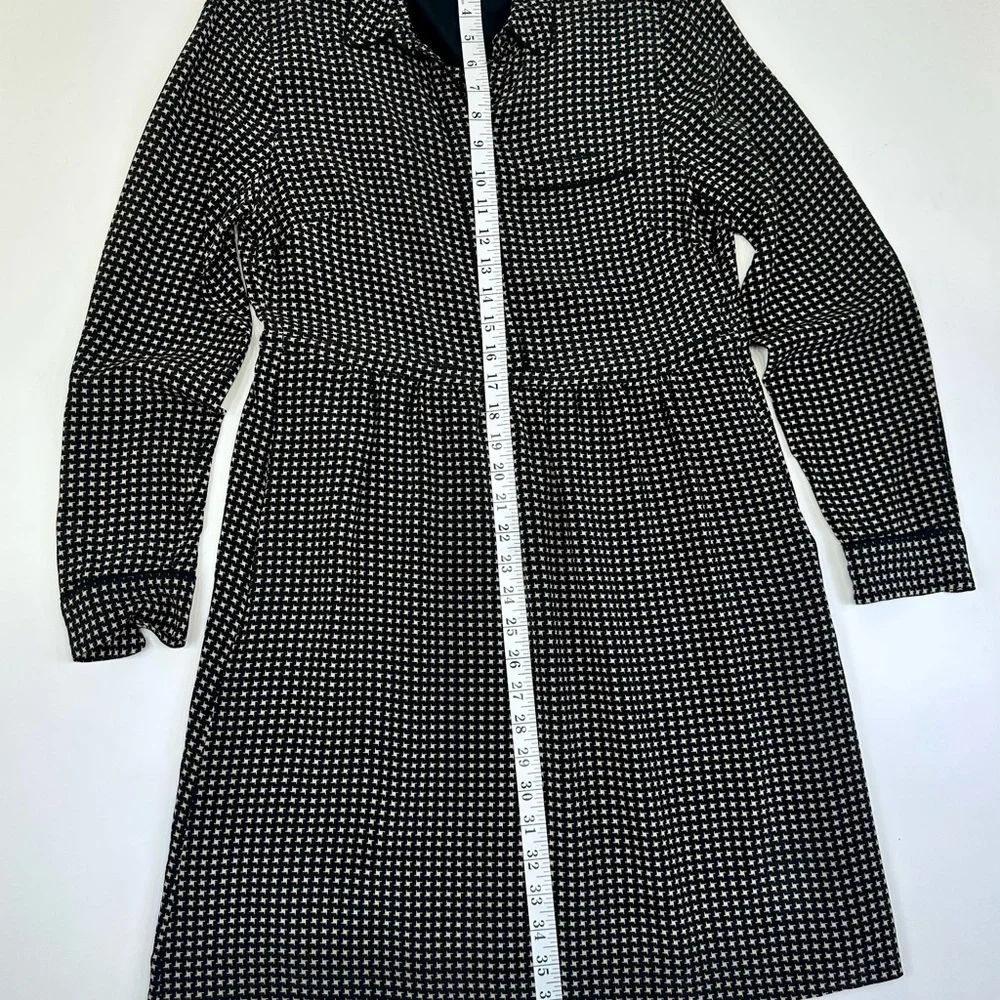 Madewell Black and White Long Sleeve Dress - Picture 3 of 5